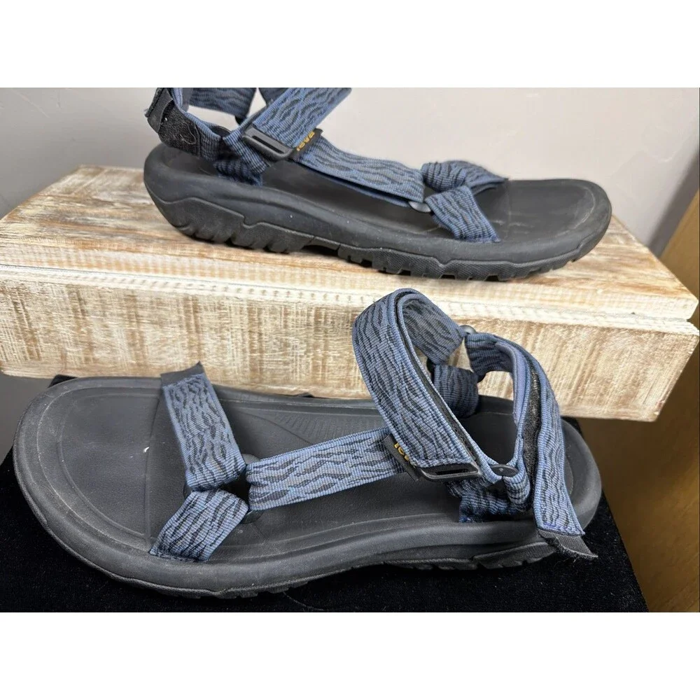Teva Hurricane Drift Sandals Men’s Size 12 Black Blue